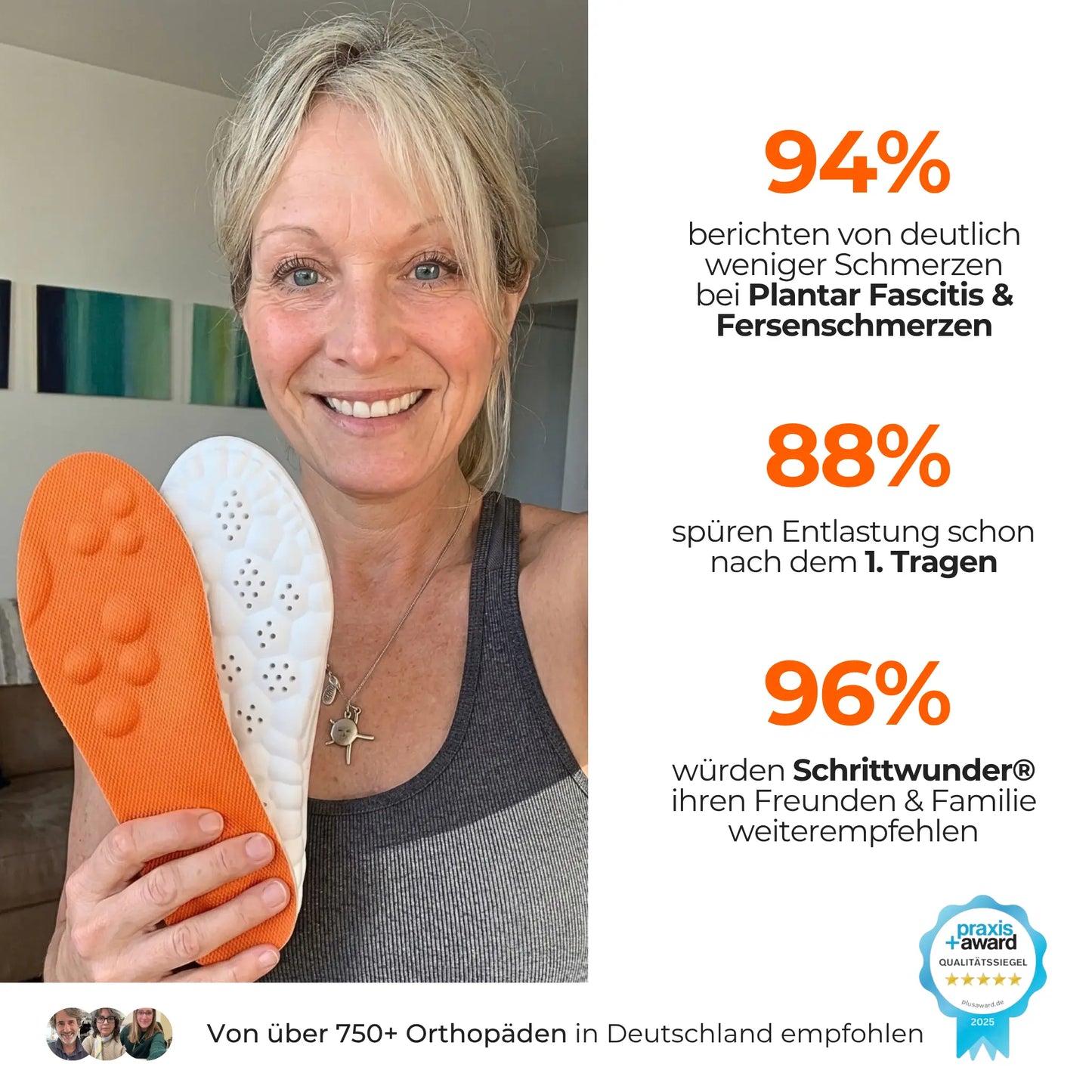 Massage-Einlegesohlen